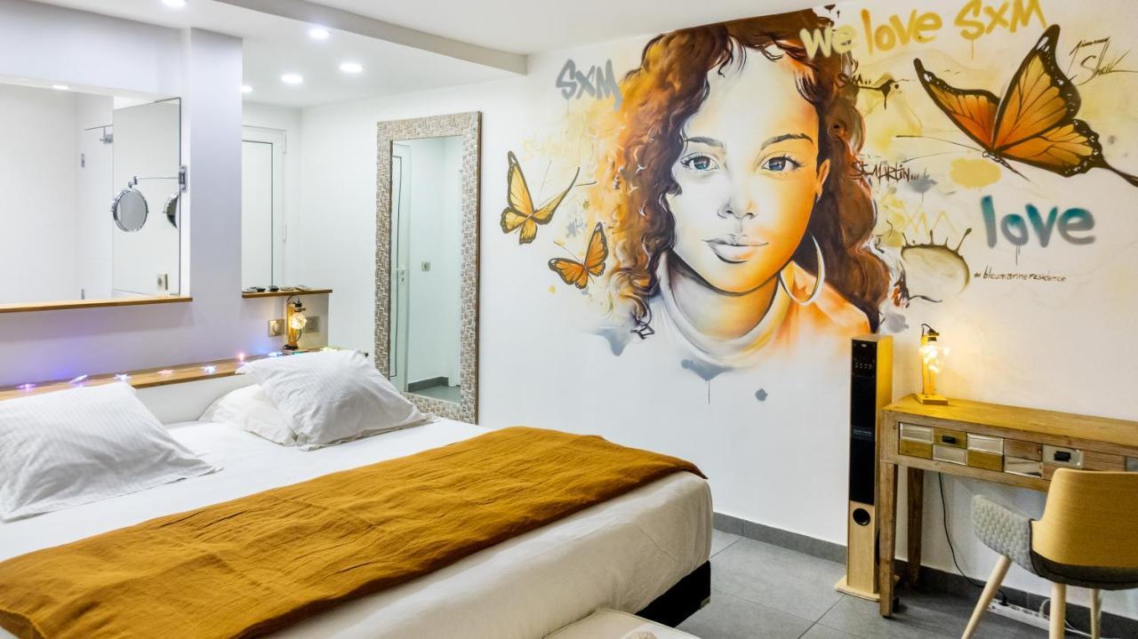 Official Page "Residence Bleu Marine" - Sea View Apartments & Studios - Saint-Martin French Side グランカーズ エクステリア 写真