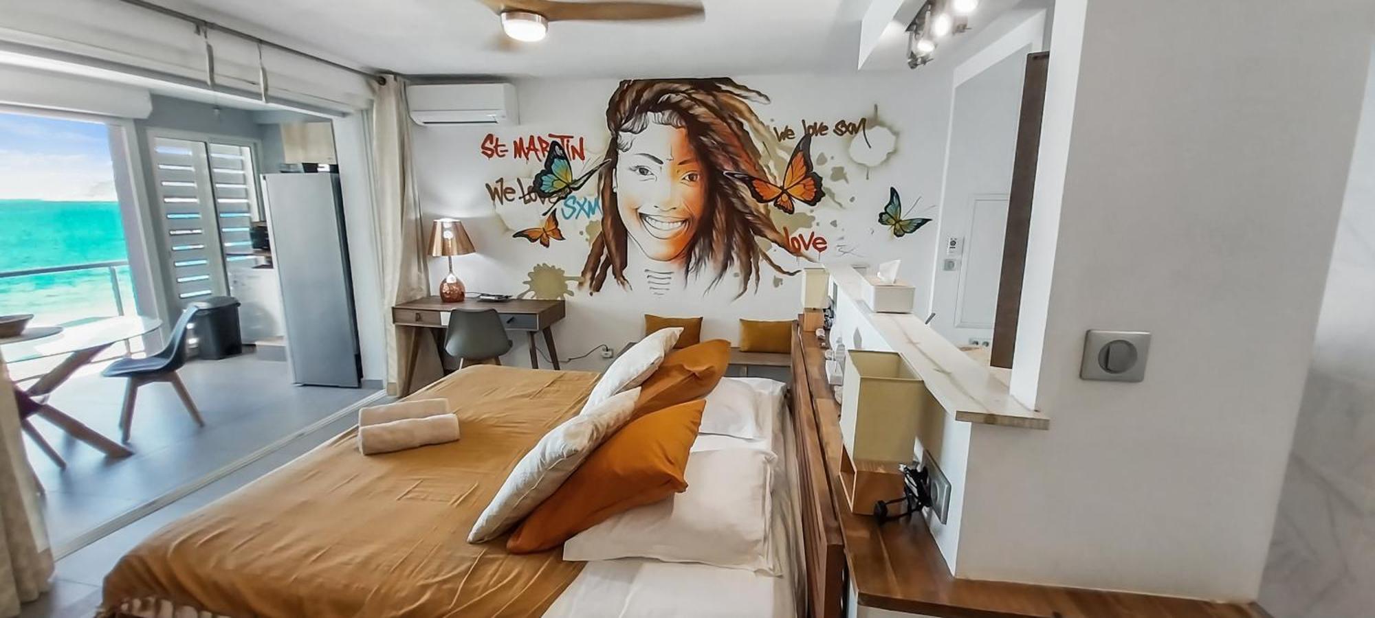 Official Page "Residence Bleu Marine" - Sea View Apartments & Studios - Saint-Martin French Side グランカーズ エクステリア 写真